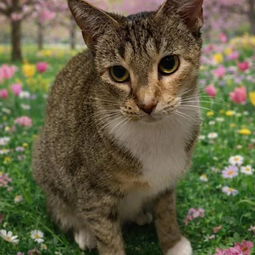 A young medium-sized female Domestic Short Hair cat named Cala for adoption in Tampa, FL
