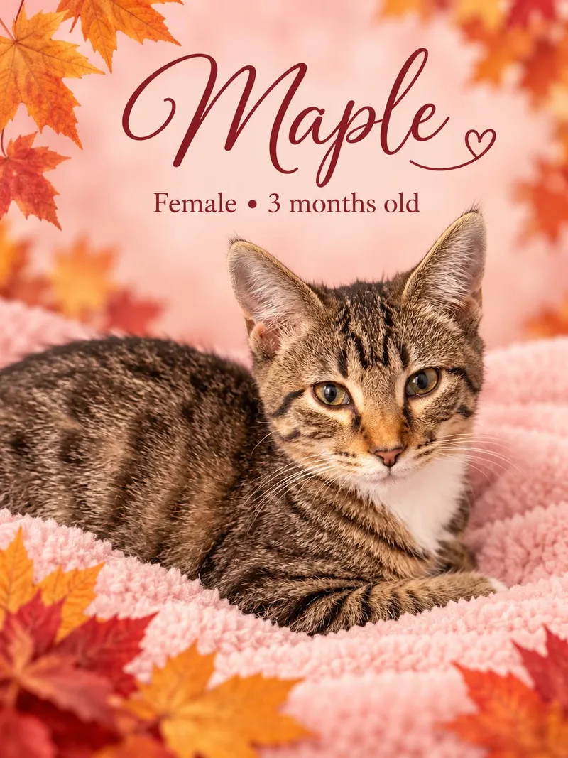 A young medium-sized female Domestic Short Hair cat named Maple At Petsmart Northwest for adoption in Reno, NV