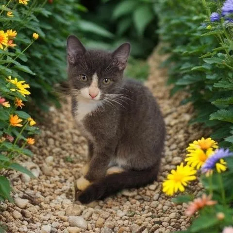 A baby small-sized male Domestic Short Hair cat named Totoro for adoption in Clinton Township, MI