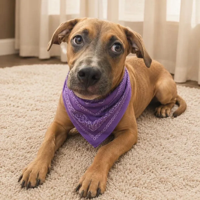 A young medium-sized female Labrador Retriever dog named Carmela for adoption in Rockville, MD