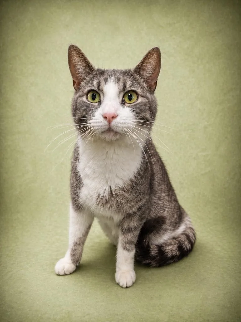 An adult medium-sized male Domestic Short Hair cat named Elwyn for adoption in Florence, SC