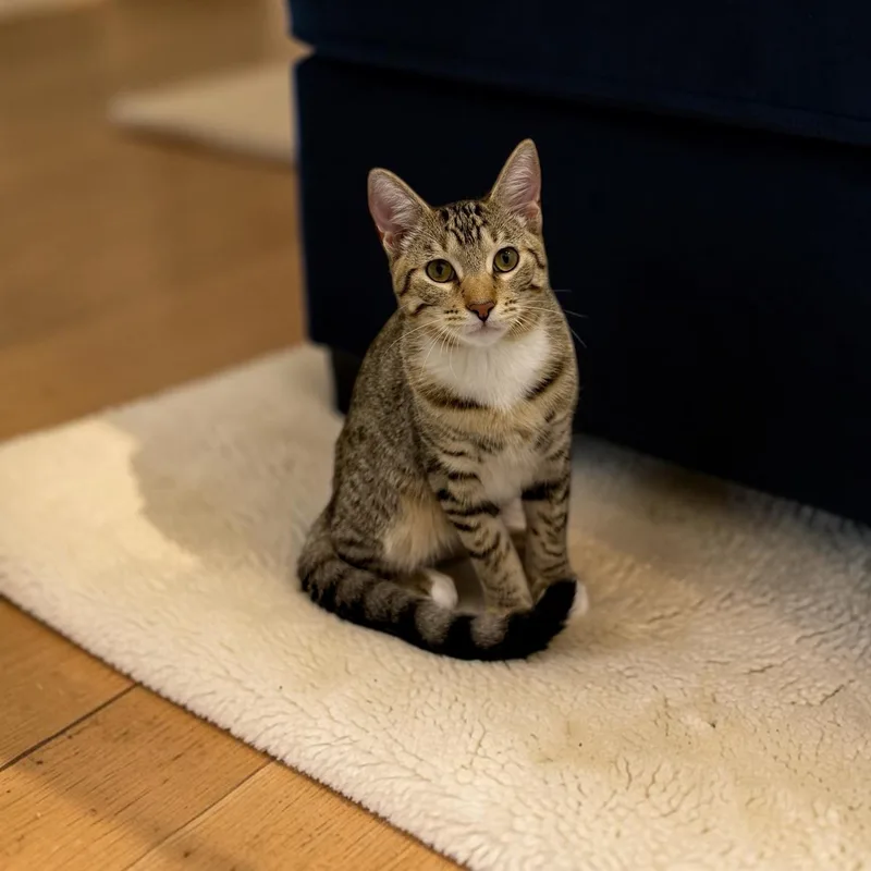A baby medium-sized male Tabby cat named Gentle Twix for adoption in Boca Raton, FL