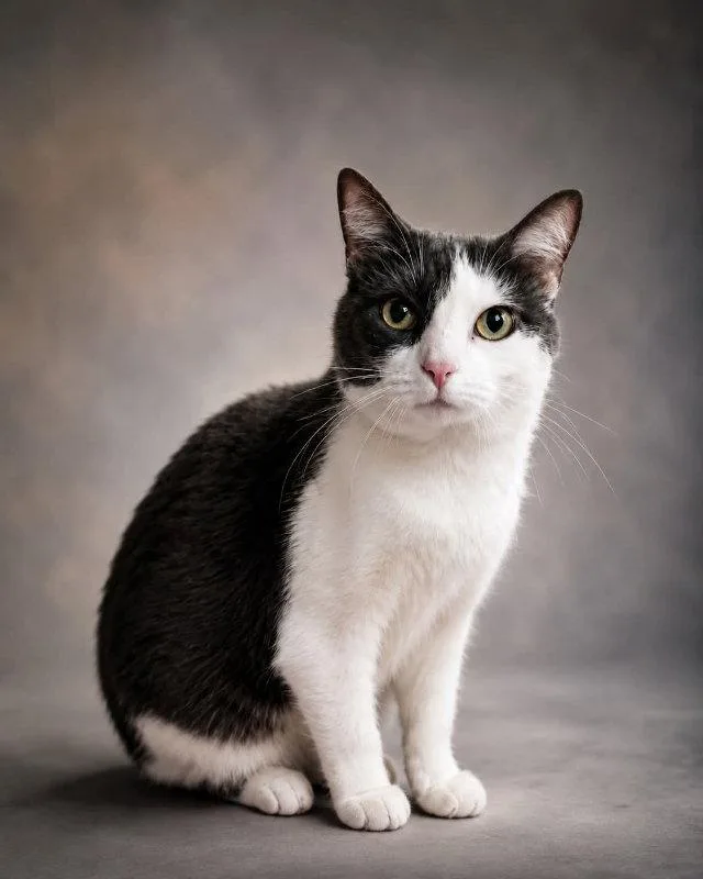 An adult medium-sized female Gray & White Domestic Short Hair cat named Tippy for adoption in Gettysburg, PA
