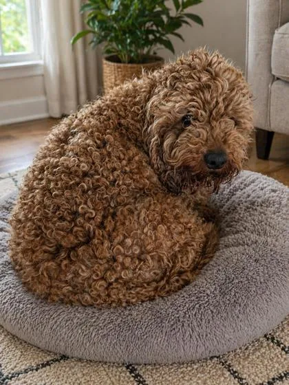 An adult small-sized female Poodle dog named Nugget for adoption in Malvern, PA