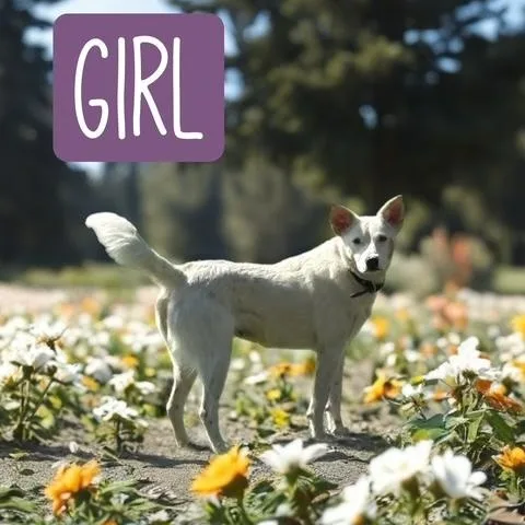 A young medium-sized female White / Cream Australian Cattle Dog / Blue Heeler dog named Girl for adoption in Quitman, TX