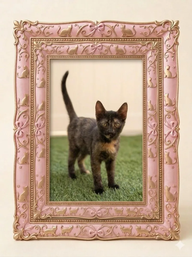 A baby small-sized female Tortoiseshell Domestic Short Hair cat named Lucy for adoption in Los Angeles, CA
