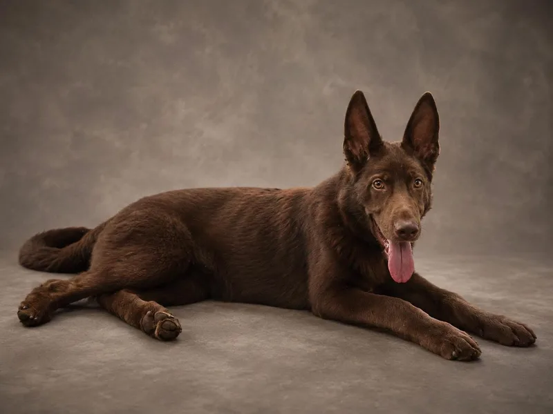 A young large-sized male Brown / Chocolate German Shepherd Dog dog named Reno for adoption in Delray Beach, FL