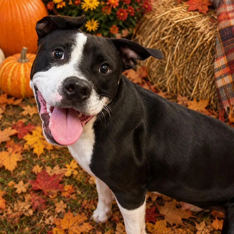 A young medium-sized male Black Mixed Breed dog named Moonpie for adoption in Hinesville, GA