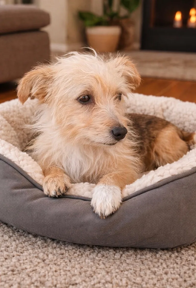 An adult small-sized female Apricot / Beige Wirehaired Terrier dog named Sherry for adoption in Oceanside, CA