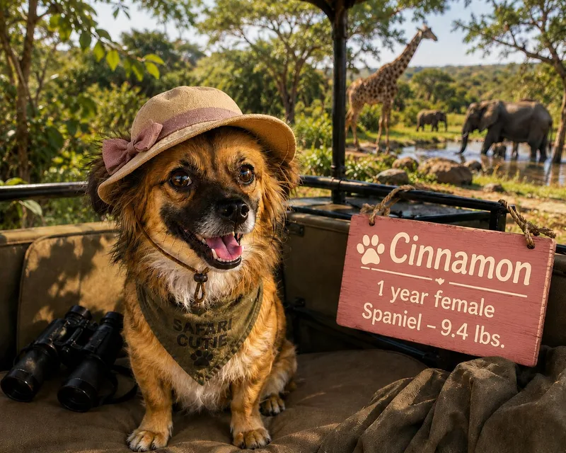 An adult small-sized female Yellow / Tan / Blond / Fawn Spaniel dog named Cinnamon –  Year for adoption in Mesa, AZ