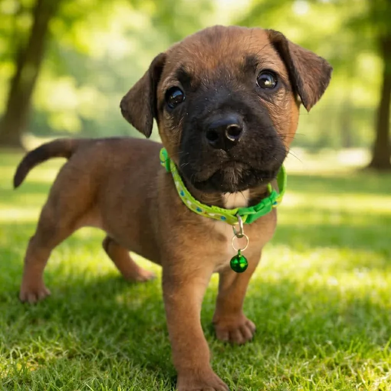 A baby medium-sized female Brown / Chocolate Beagle dog named Cotton Tail for adoption in Escondido, CA