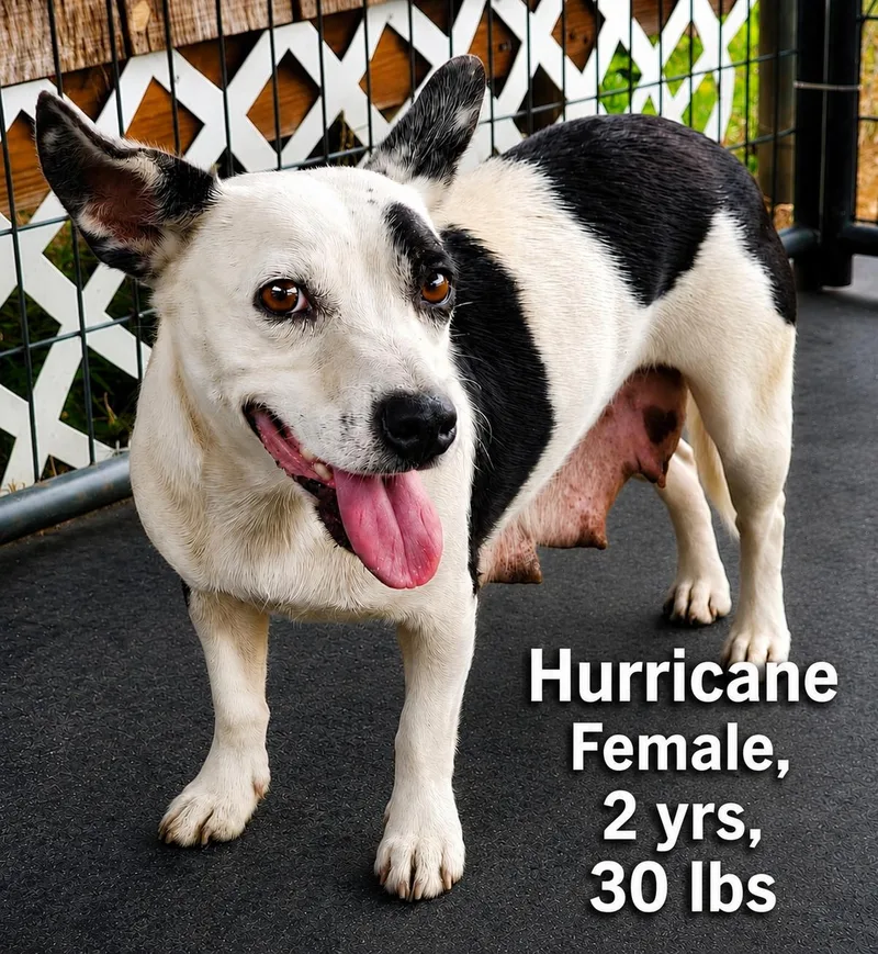 A young medium-sized female Corgi dog named Hurricane for adoption in Carmel, NY