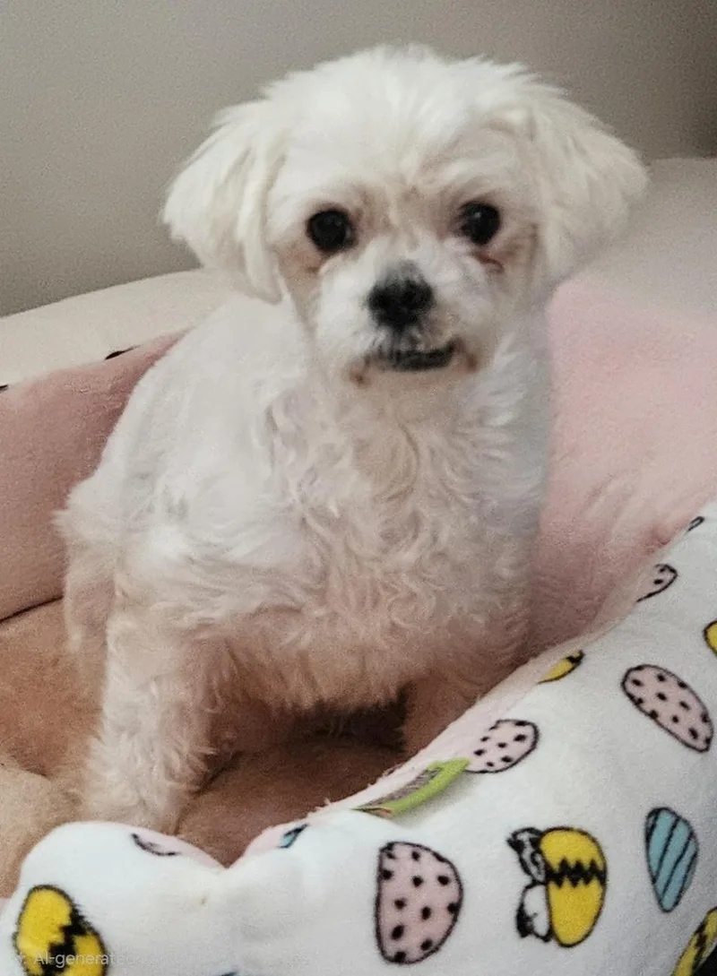 An adult small-sized female Maltipoo dog named Rose for adoption in Centerville, GA