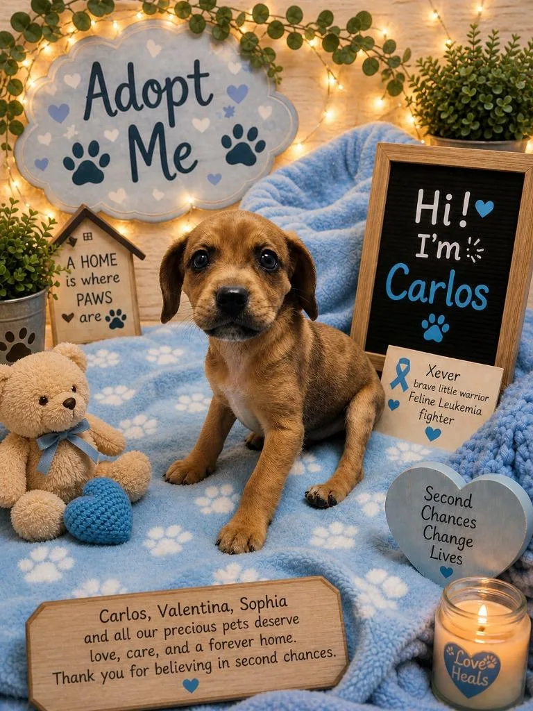 A baby small-sized male Jack Russell Terrier dog named Carlos for adoption in Washington Court House, OH