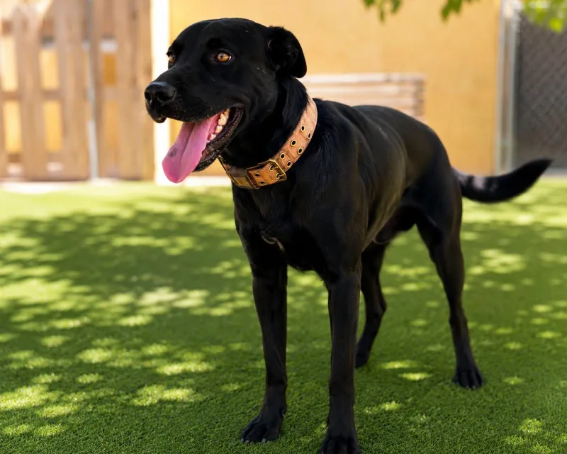 An adult medium-sized male Black Labrador Retriever dog named Kc for adoption in Ridgecrest, CA