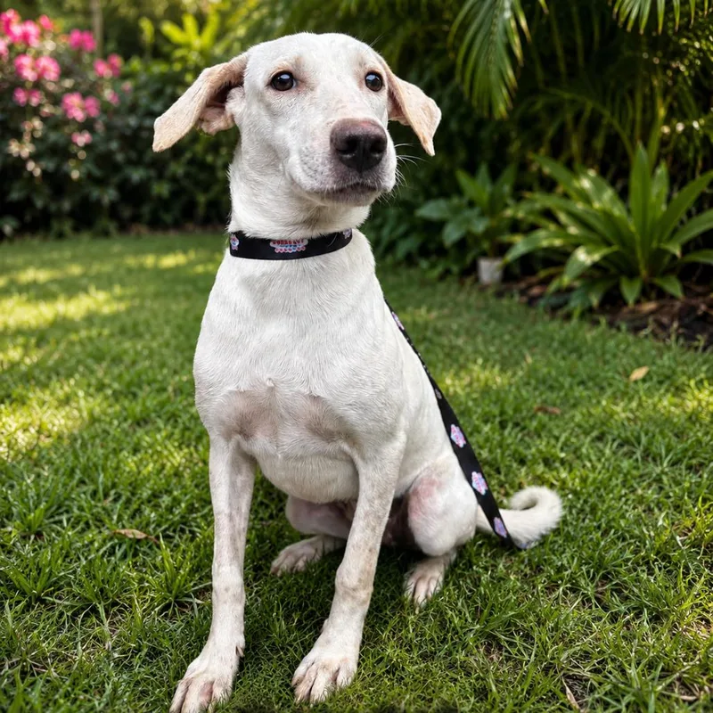 A young medium-sized female Mixed Breed dog named Perla for adoption in LOXAHATCHEE, FL