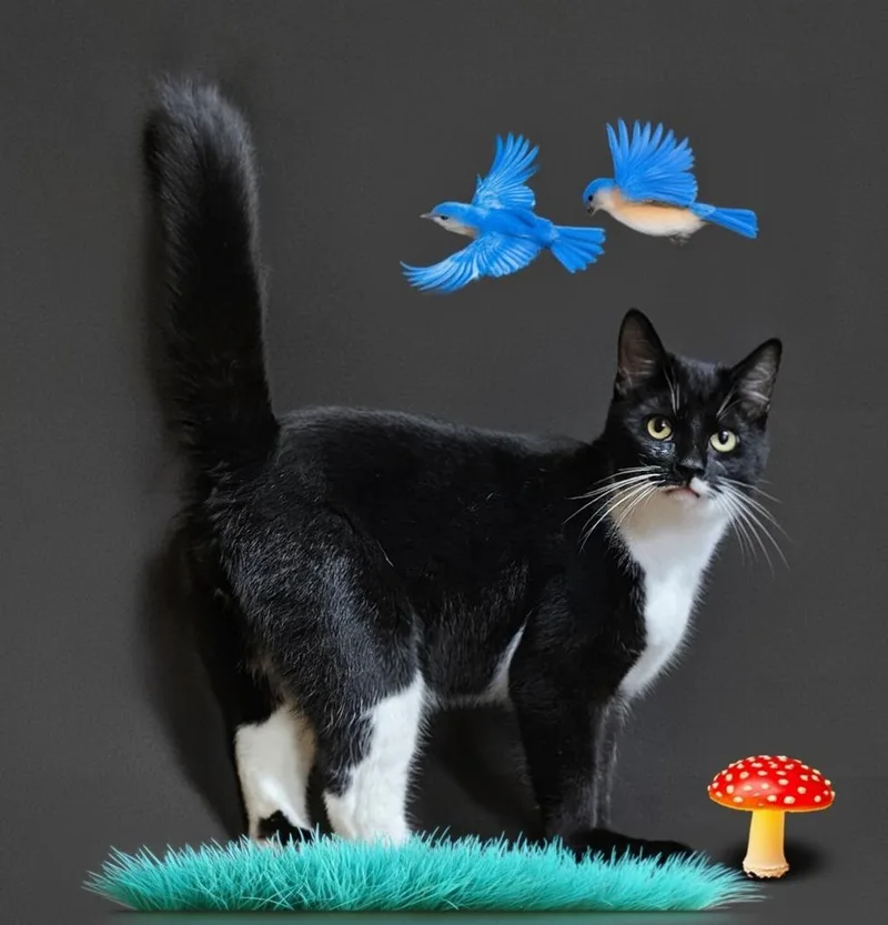 A young medium-sized male Domestic Long Hair cat named Asbury for adoption in Vineland, NJ