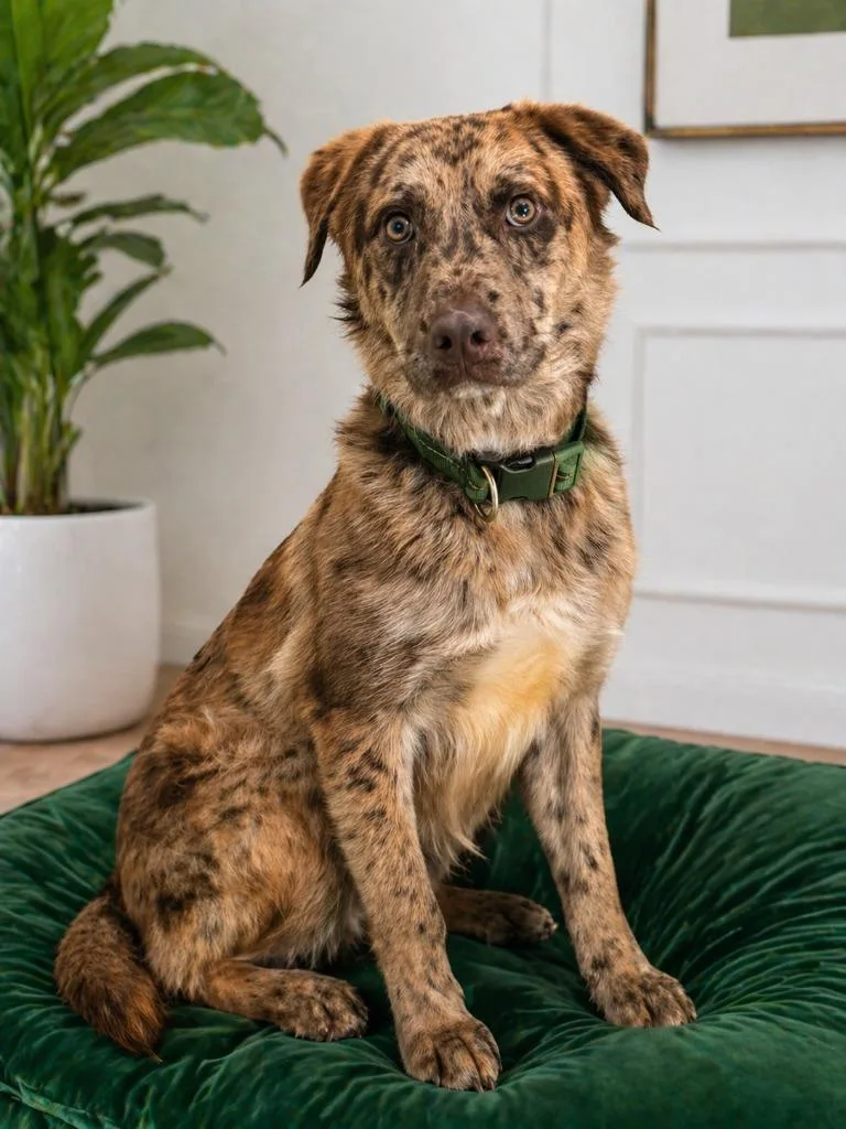 A baby medium-sized male Australian Shepherd dog named Harley for adoption in Centralia, IL