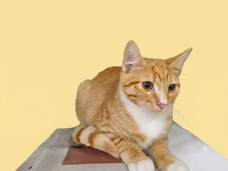 A baby medium-sized male Domestic Short Hair cat named Barry for adoption in Chatsworth, CA