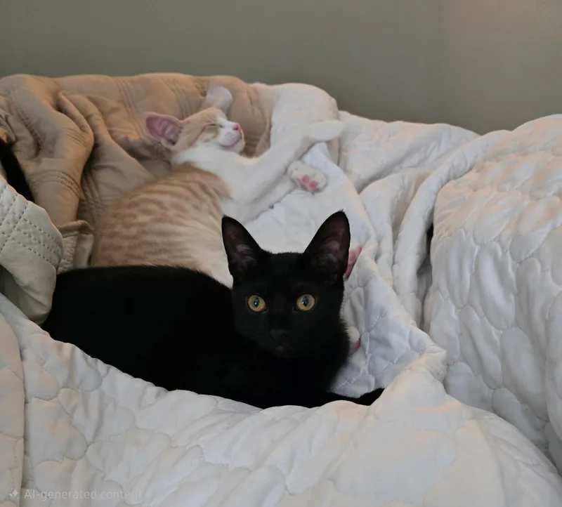 A baby small-sized female Black Domestic Short Hair cat named Molly for adoption in Coconut Creek, FL