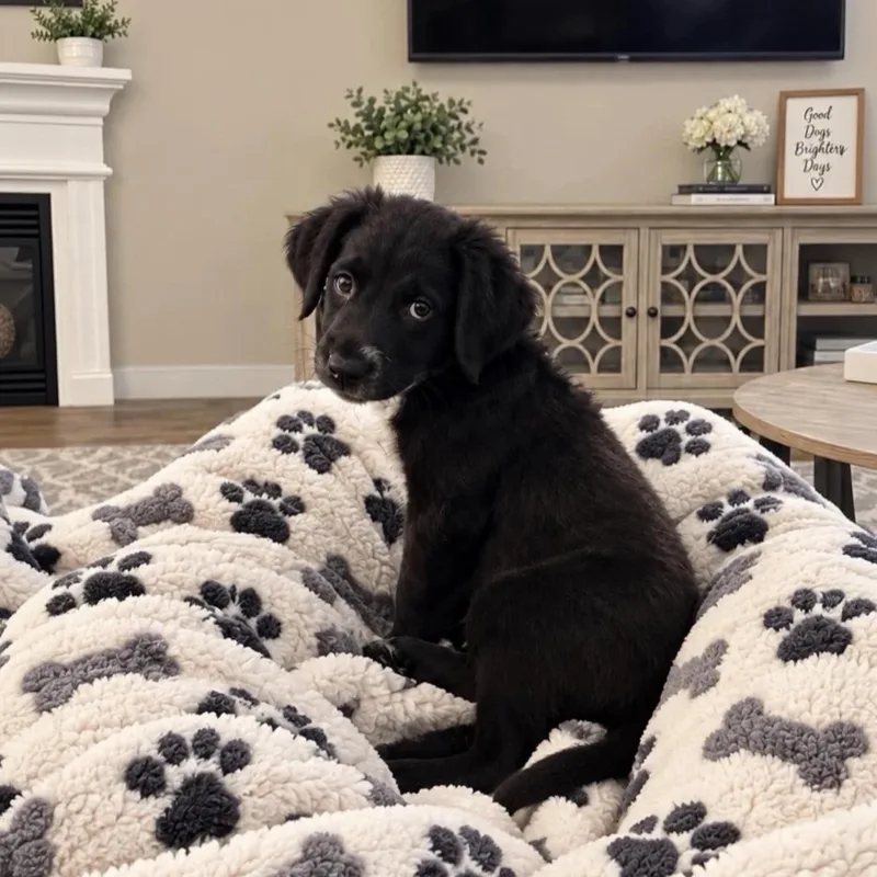 A baby medium-sized male Black Labrador Retriever dog named Mac for adoption in Fort Worth, TX