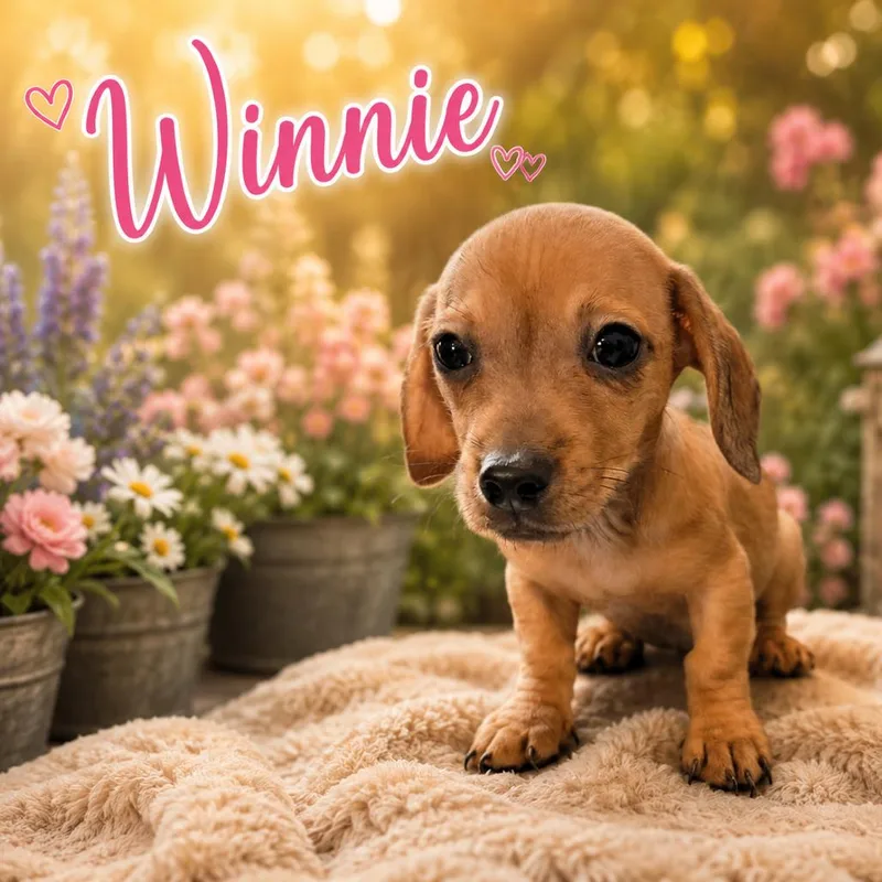 A baby small-sized female Yellow / Tan / Blond / Fawn Chihuahua dog named Winnie for adoption in Hohenwald, TN