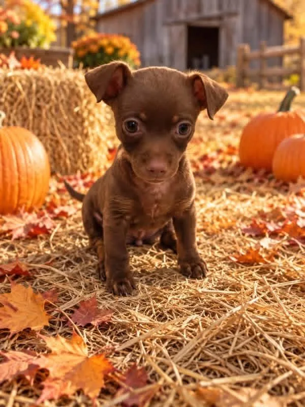 A baby small-sized female Chihuahua dog named Hershey for adoption in Walker, LA