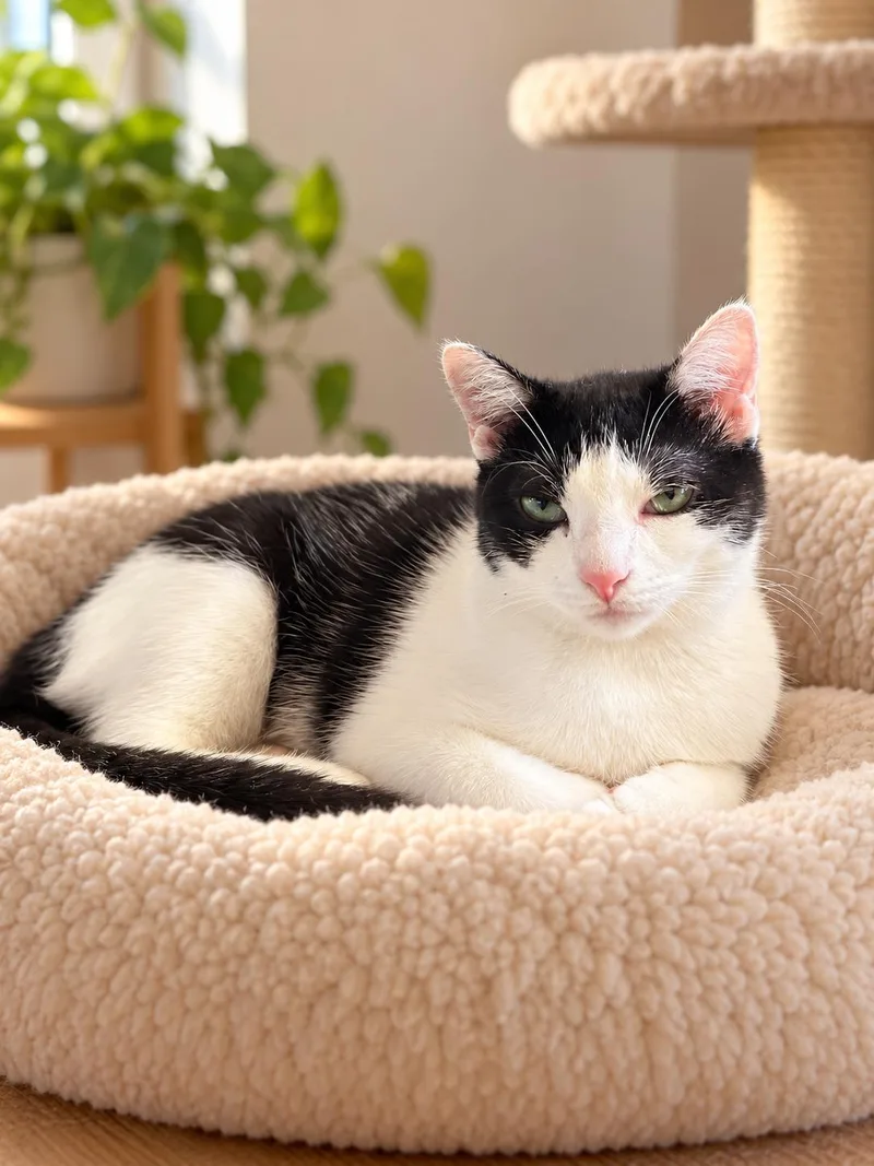 A young small-sized female Domestic Short Hair cat named Sequoia for adoption in Rio Linda, CA