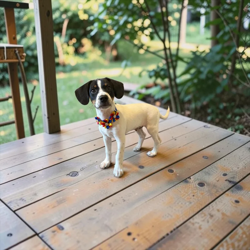 A baby medium-sized male Beagle dog named Jennings for adoption in Cordova, TN