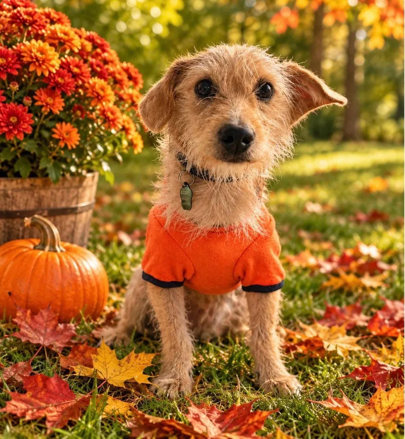 A young small-sized male Border Terrier dog named Duffy for adoption in Orange, CA