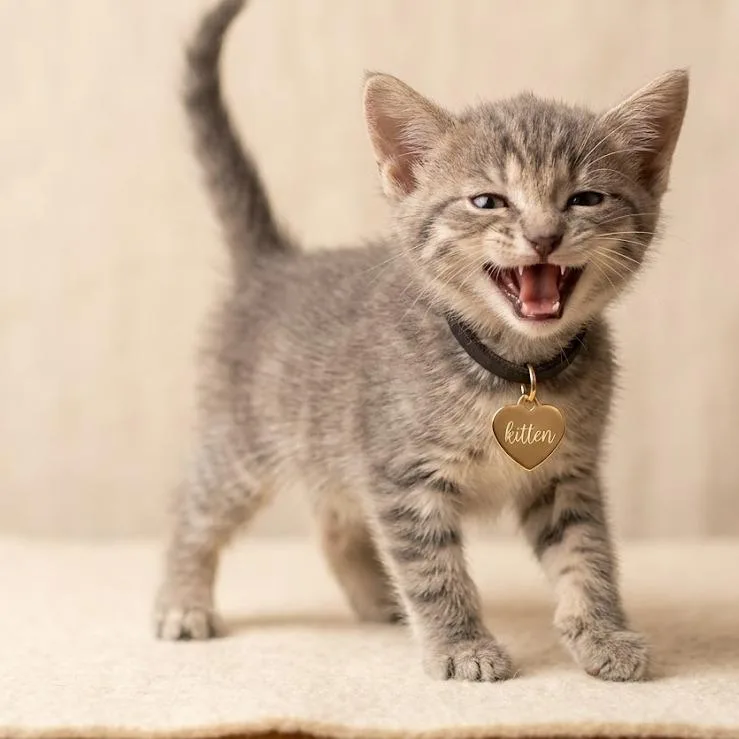 A baby small-sized female Gray / Blue / Silver Domestic Short Hair cat named Honeybun for adoption in Hannibal, MO