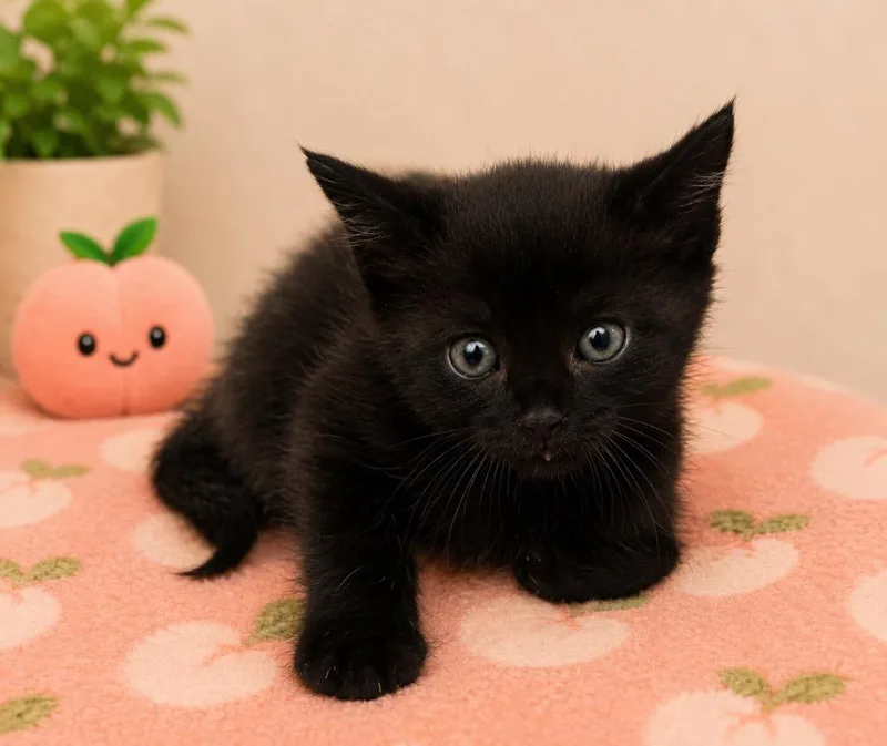 A baby medium-sized male Domestic Short Hair cat named Benedict CumberCAT for adoption in Douglasville, GA