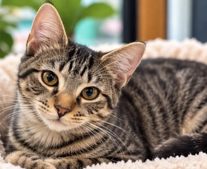 A young medium-sized female Domestic Short Hair cat named Doralice for adoption in Margate, FL