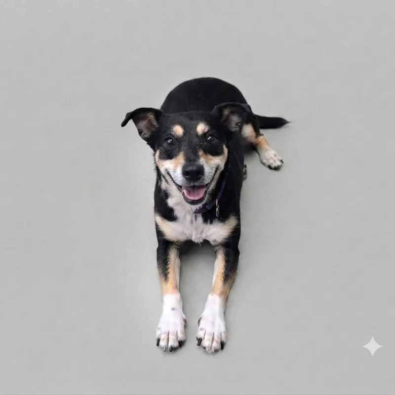 An adult medium-sized female Black Cattle Dog dog named Trixie for adoption in Enid, OK