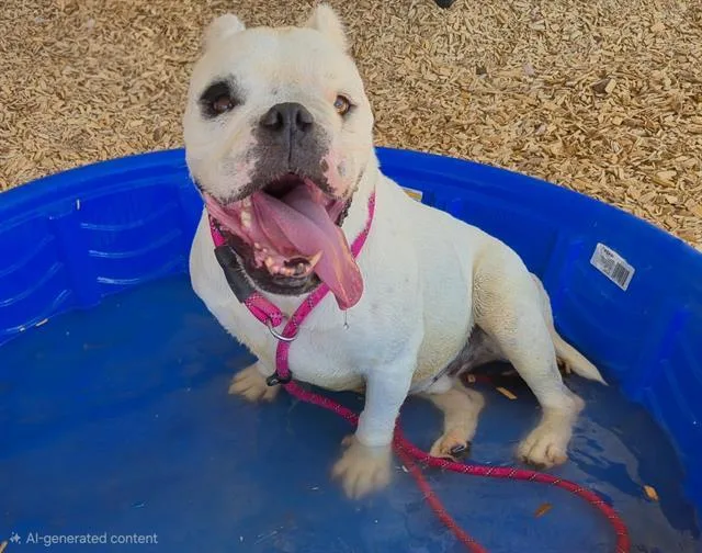 An adult medium-sized male American Bulldog dog named Kilo for adoption in Albuquerque, NM