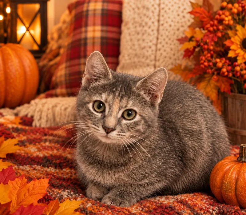 A young small-sized female Tortoiseshell Domestic Short Hair cat named Beatrice for adoption in Seven Valleys, PA