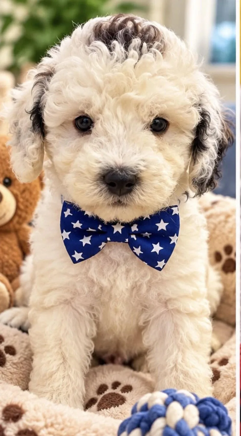 A baby small-sized male Poodle dog named Marshmallow for adoption in Margate, FL