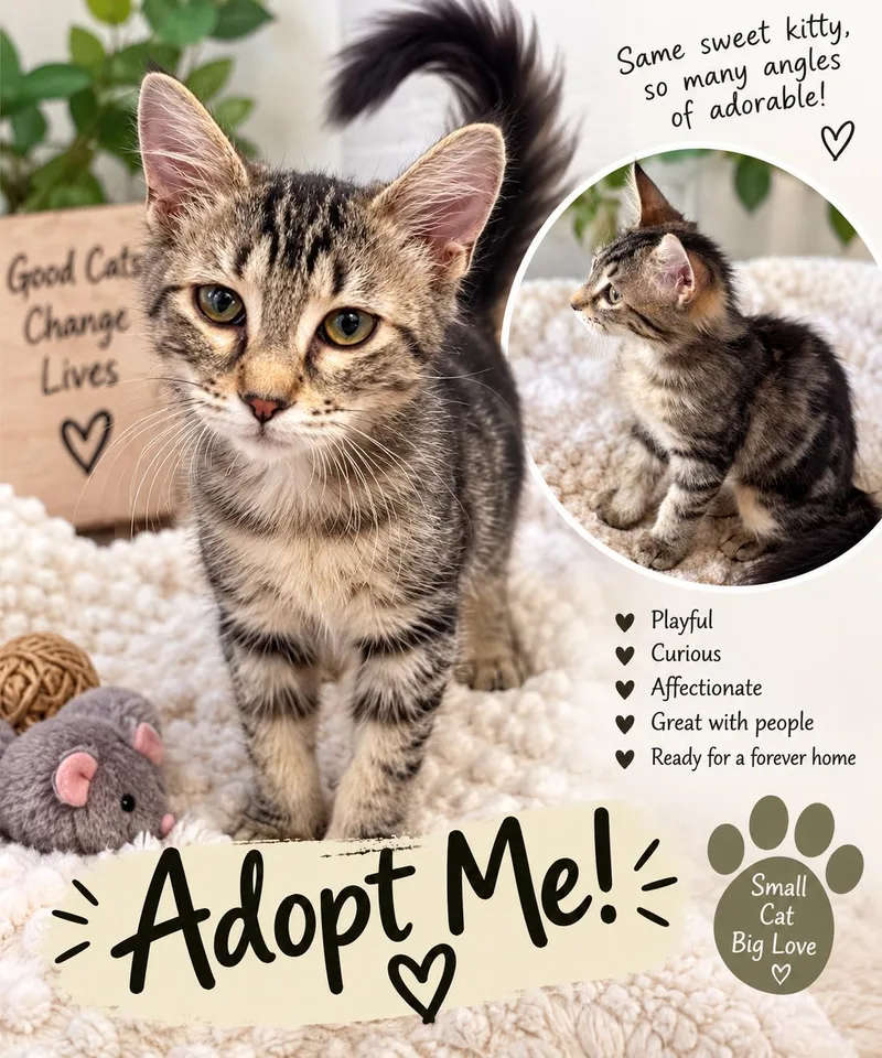 A young medium-sized female Domestic Short Hair cat named Persephone for adoption in Chandler, AZ