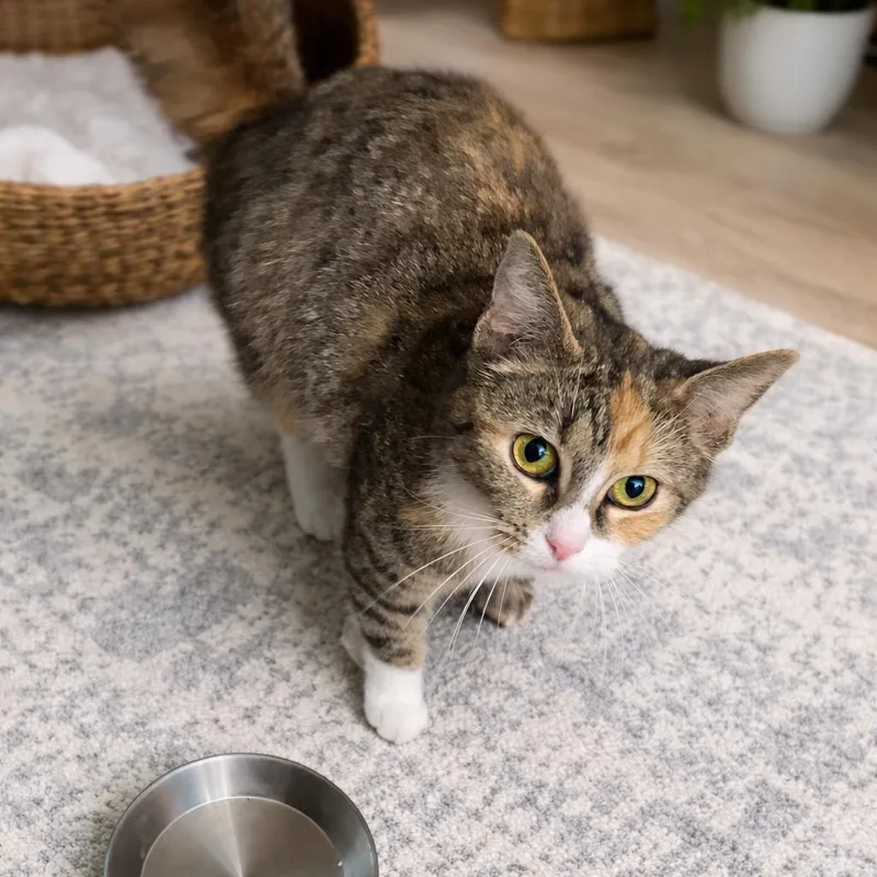 A young large-sized female Calico Domestic Short Hair cat named Fiesta for adoption in Yanceyville, NC