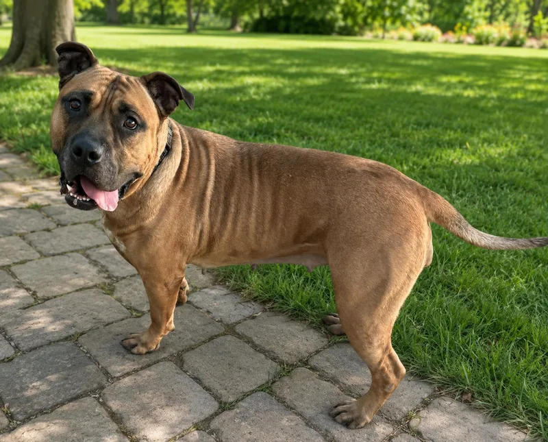 An adult extra large-sized female American Staffordshire Terrier dog named Xena for adoption in Winter haven, FL