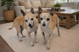 An adult small-sized female Golden Chihuahua dog named Lilly & Larry for adoption in Tifton, GA