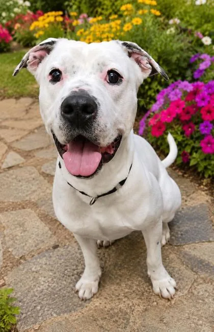 A young large-sized male White / Cream Mixed Breed dog named Trevor for adoption in Hamilton, OH