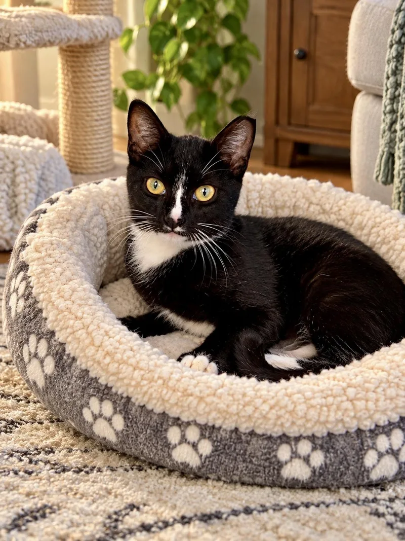 A baby small-sized female Domestic Short Hair cat named Nefertiti for adoption in Lantana, FL