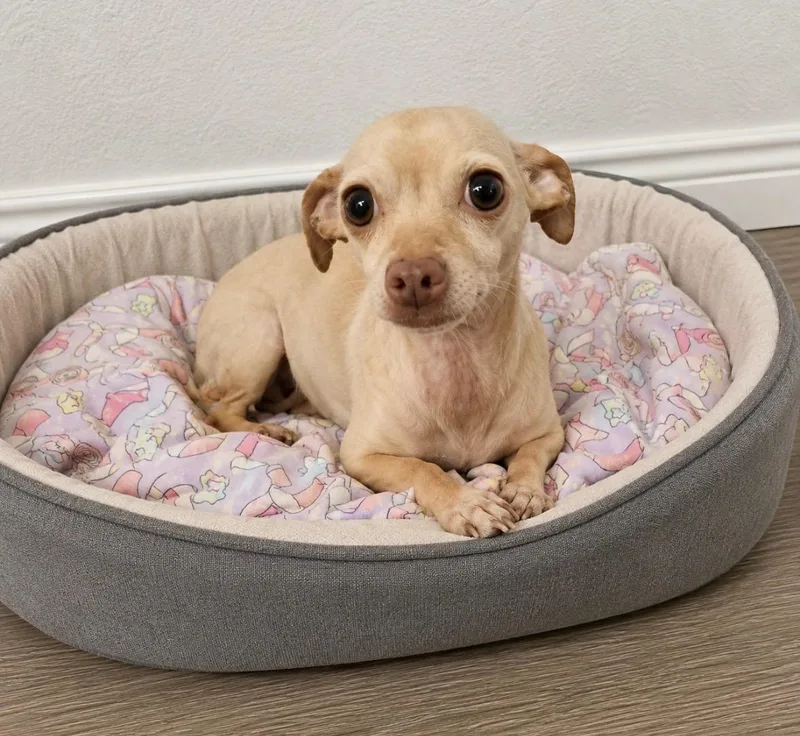 A young small-sized female Apricot / Beige Chihuahua dog named Perla for adoption in Oceanside, CA
