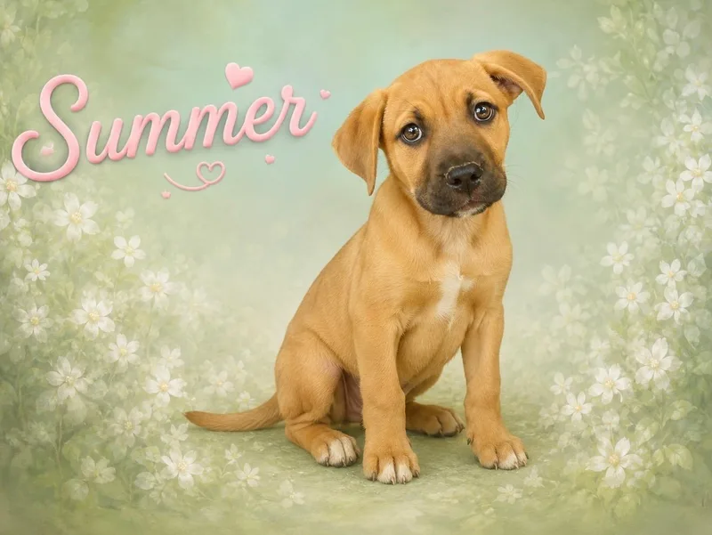 A baby medium-sized female Mixed Breed dog named Summer for adoption in Toms River, NJ