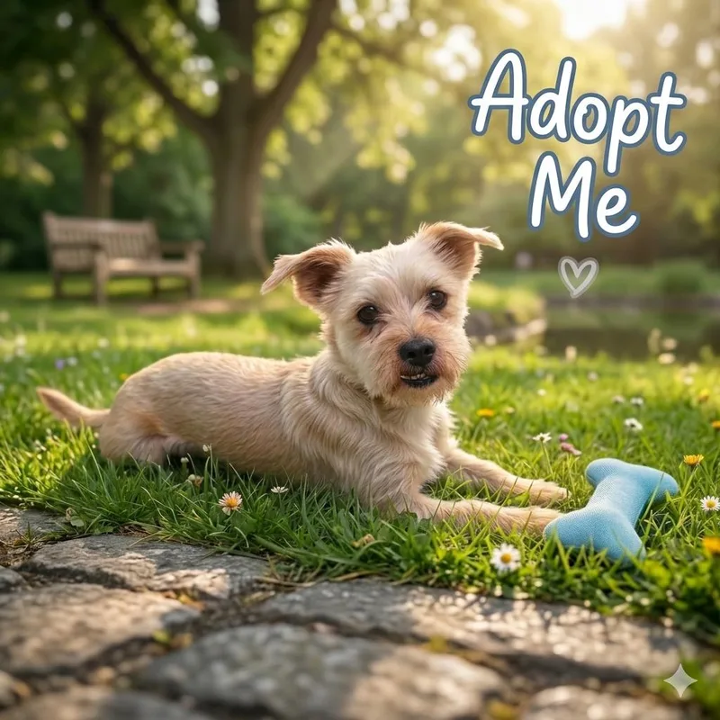 A young small-sized male Apricot / Beige Shorkie dog named Alex for adoption in Eustis, FL