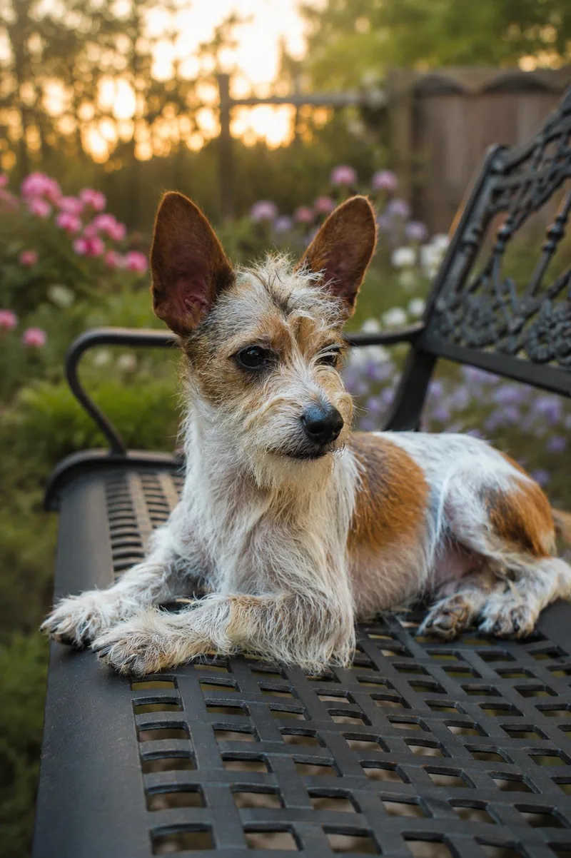 A young small-sized male Wirehaired Terrier dog named Bradley for adoption in Dalton, GA