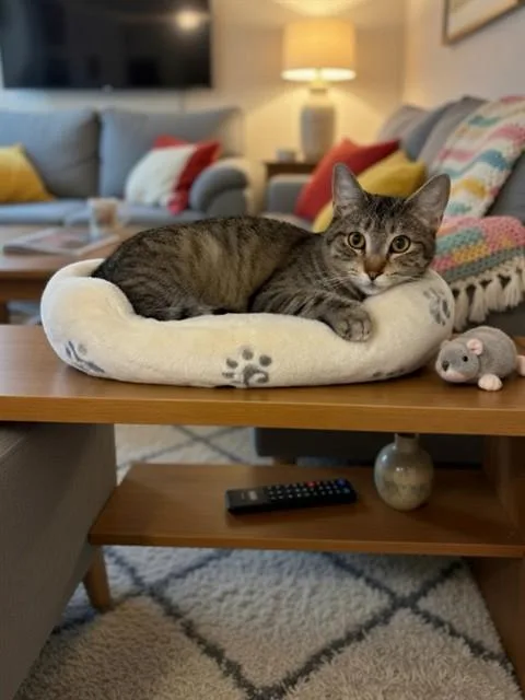 A young medium-sized female Domestic Short Hair cat named Amewlia for adoption in Agoura, CA