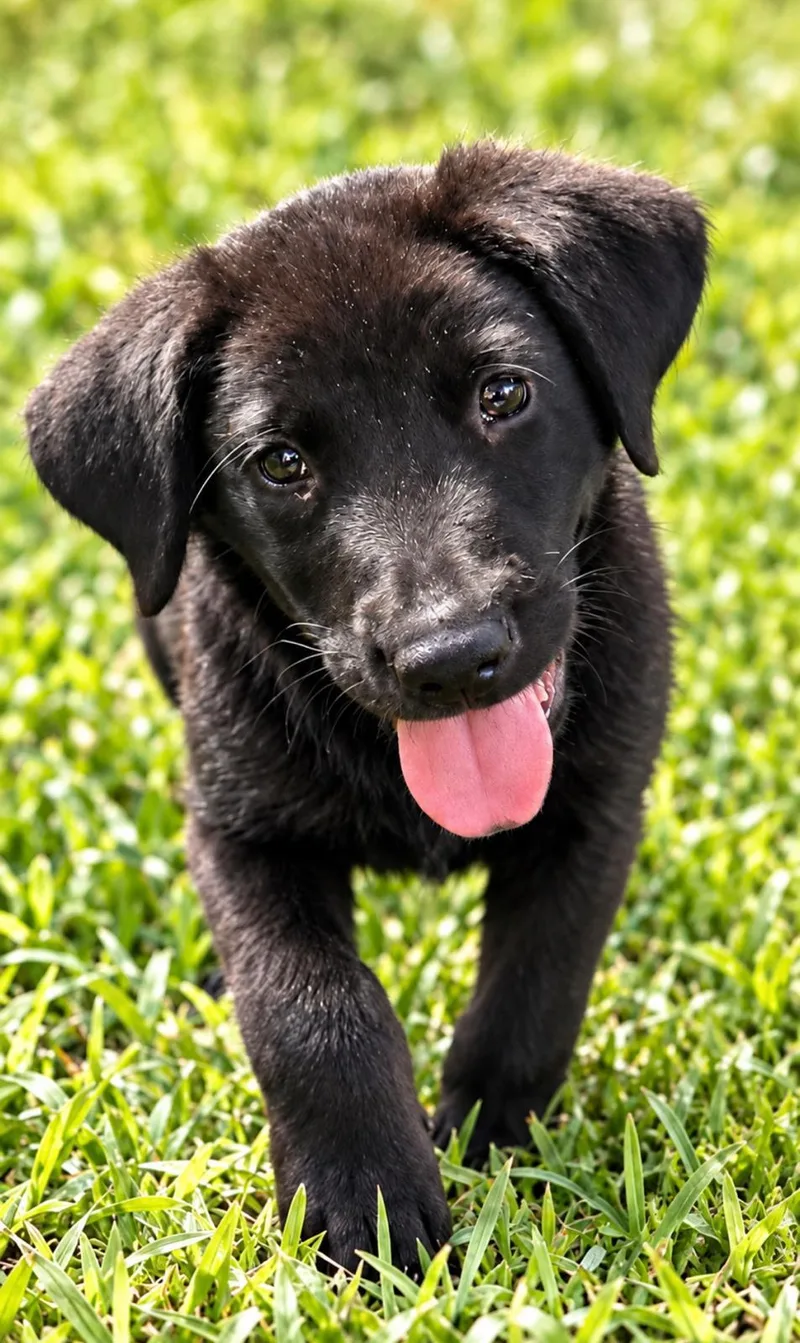 A baby medium-sized female Black Labrador Retriever dog named Princess Eliana for adoption in New York, NY