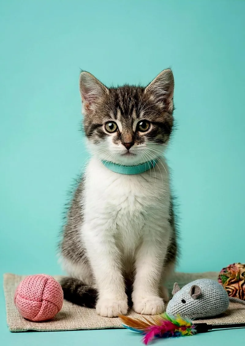 A baby small-sized male Domestic Medium Hair cat named Rory for adoption in Cumming, GA